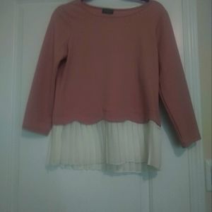 Shirt/ ruffle blouse M Pink Mauve